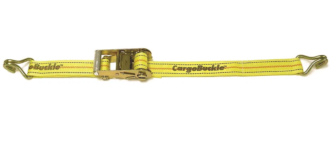 F14069 – IMMI Tie Down Strap, Cargo 20 Foot Length x 2 Inch Width With Ratchet 2233 Pound Load Capacity 6600 Pound Br...